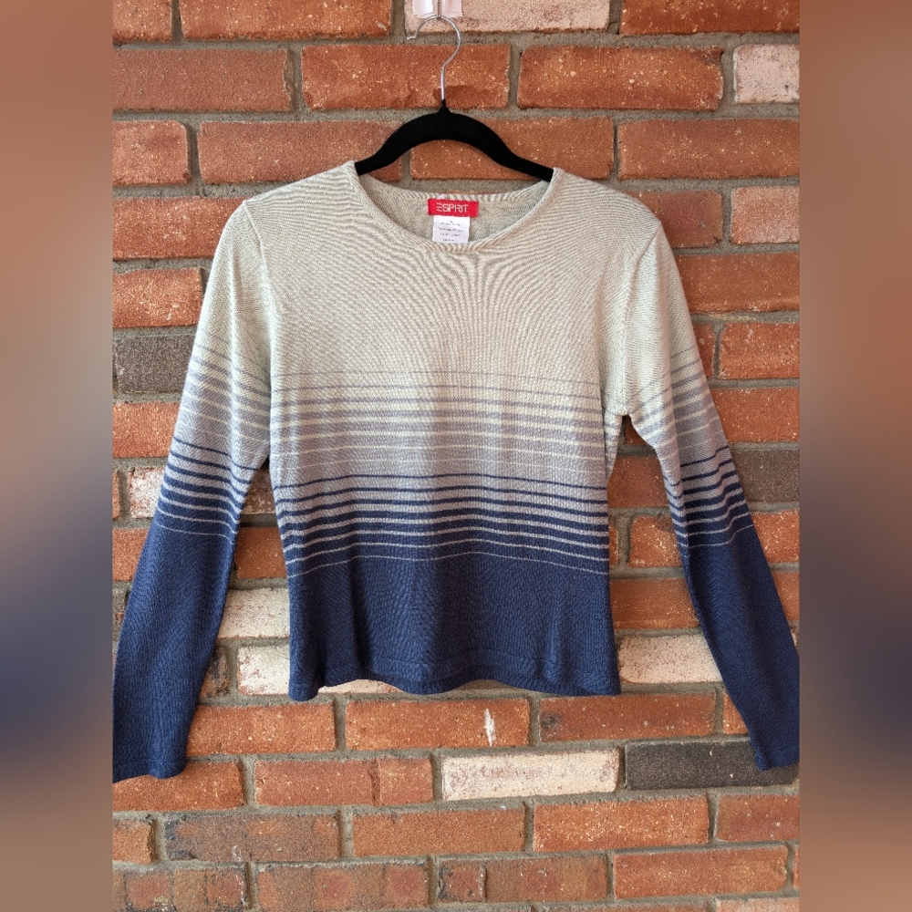 Espirt Stripped sweater size M (fits better as a small)